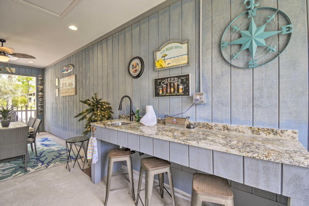 Ocean Isle Beach Home With Shared Lanai And Grill Exterior foto